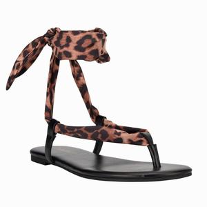 Nine West Trap Ankle Wrap Platte Sandalen Bruin Nederland | QUV-349206